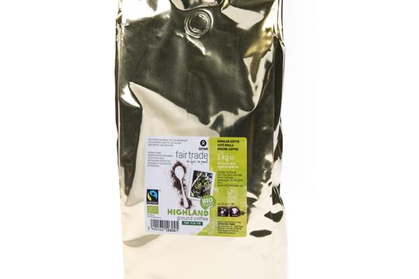 BIO Highlandkoffie gemalen 1 kg Koffie Webshop